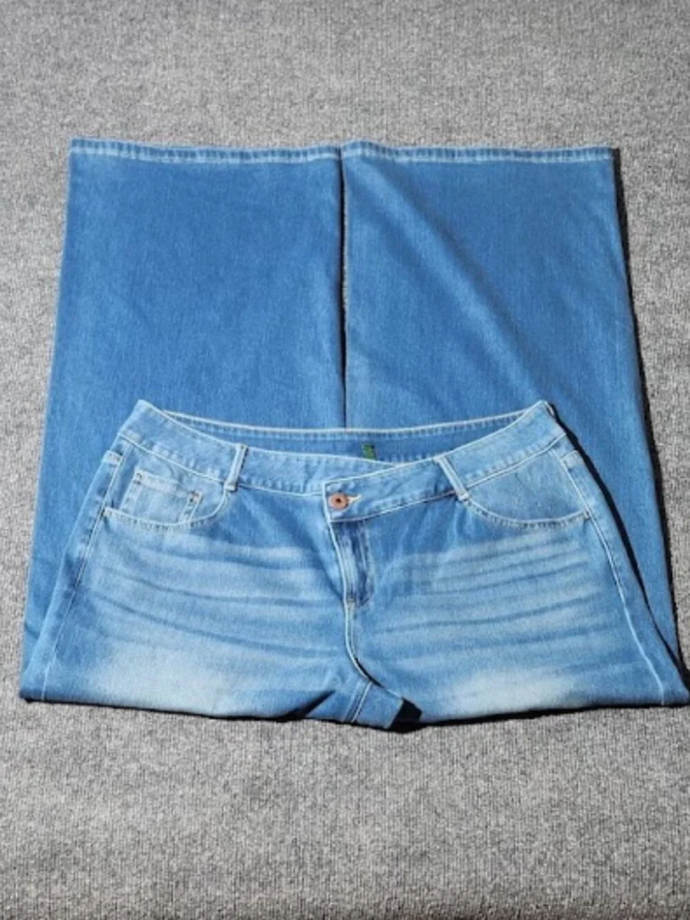 Halara Flex Denim Wide-leg Size Large - Picture 2 of 5